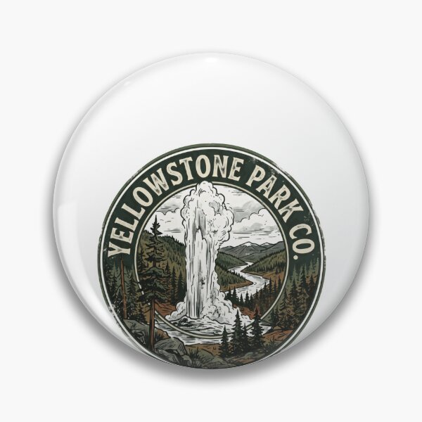 Item preview, Yellowstone Park Co. National Park Traveler Nature Lover Hiking Camping designed and sold by Simsimah26Parks.