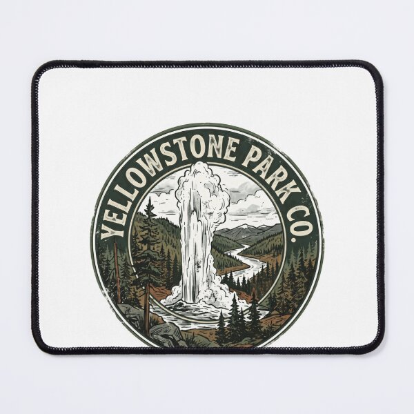 Item preview, Yellowstone Park Co. National Park Traveler Nature Lover Hiking Camping designed and sold by Simsimah26Parks.