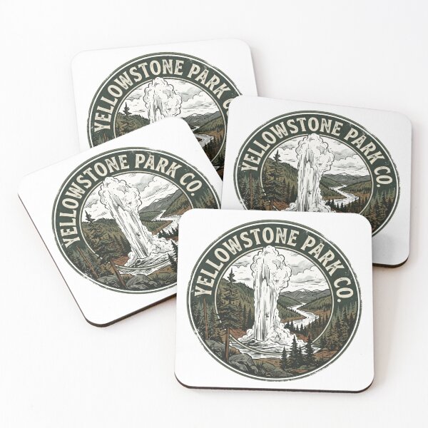 Item preview, Yellowstone Park Co. National Park Traveler Nature Lover Hiking Camping designed and sold by Simsimah26Parks.