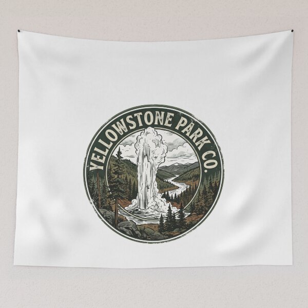 Item preview, Yellowstone Park Co. National Park Traveler Nature Lover Hiking Camping designed and sold by Simsimah26Parks.