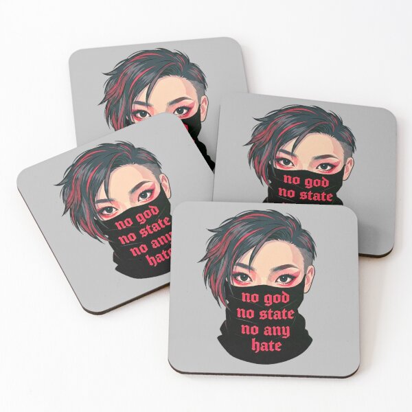 Item preview, No god, no state, no any hate designed and sold by Lenock.