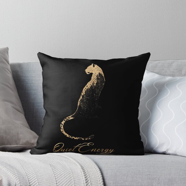 Item preview, Quiet Energy | Minimalist Gold Leopard Sumi-e Art designed and sold by Chaaa-han.
