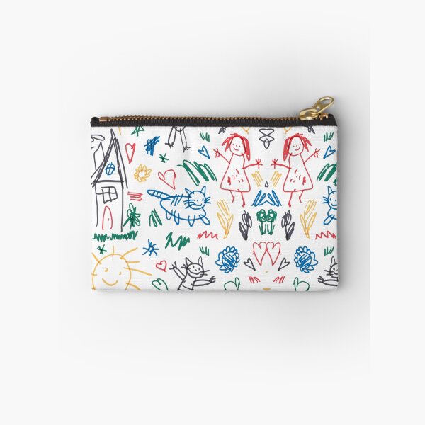 Item preview, Retro Kids Drawing Pattern - Cute Childish Scribble Doodle designed and sold by gokhanuzen.