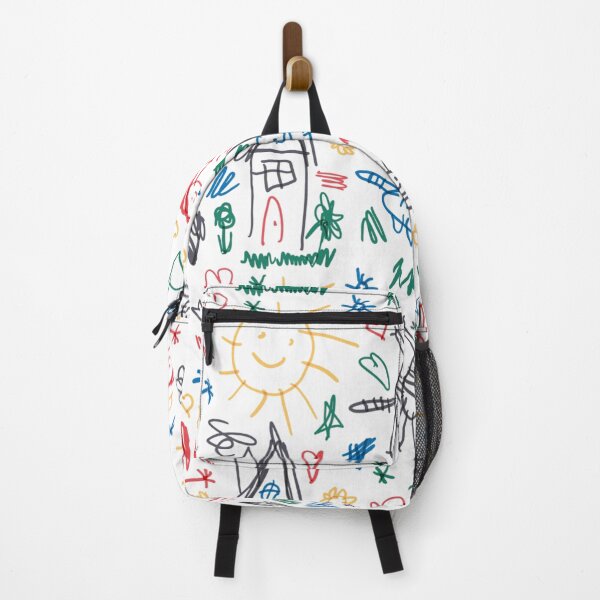 Item preview, Retro Kids Drawing Pattern - Cute Childish Scribble Doodle designed and sold by gokhanuzen.