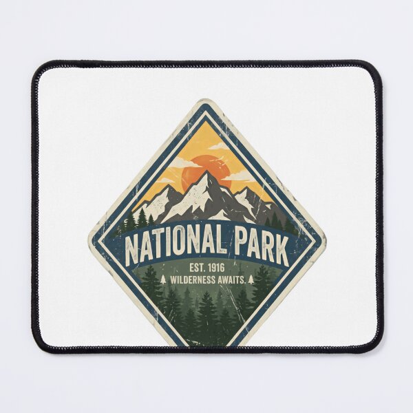 Item preview, National Park Est. 1916 Wilderness Awaits Outdoors Adventure Nature Explorer Hiker designed and sold by Simsimah26Parks.