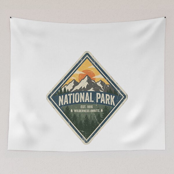 Item preview, National Park Est. 1916 Wilderness Awaits Outdoors Adventure Nature Explorer Hiker designed and sold by Simsimah26Parks.
