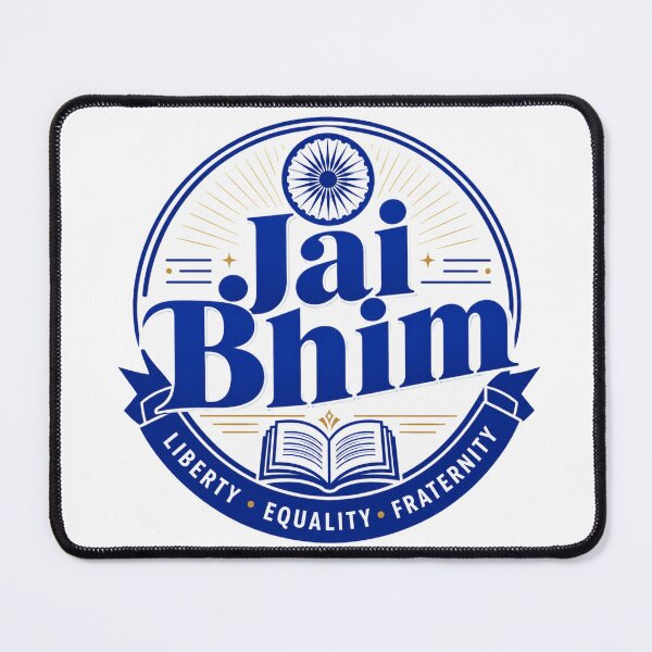 Item preview, Jai Bhim Liberty Equality Fraternity Badge Design designed and sold by ArtsyExplorer.