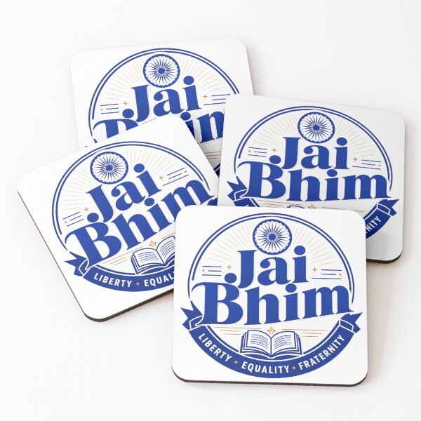 Item preview, Jai Bhim Liberty Equality Fraternity Badge Design designed and sold by ArtsyExplorer.