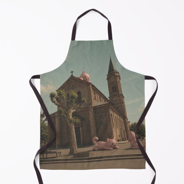 Item preview, Pink cats are besieging St. Boniface Church in Lörrach designed and sold by Mauswohn.