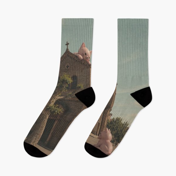 Item preview, Pink cats are besieging St. Boniface Church in Lörrach designed and sold by Mauswohn.