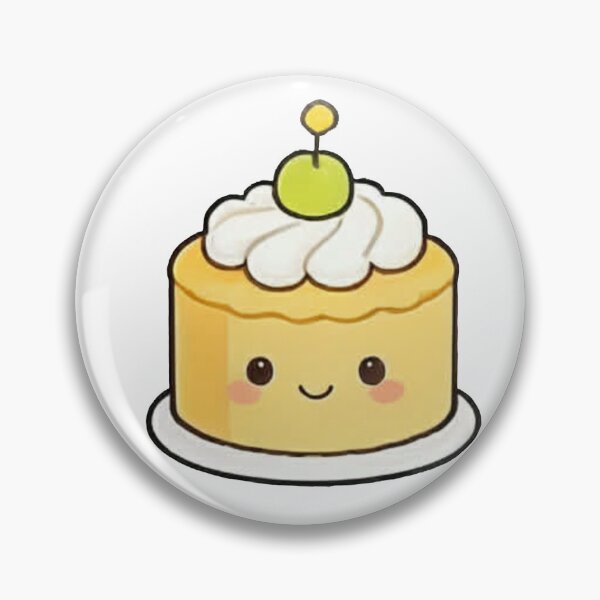 Item preview, Cute Smiling Cake with Cream Topping designed and sold by deisgnsbyshane.