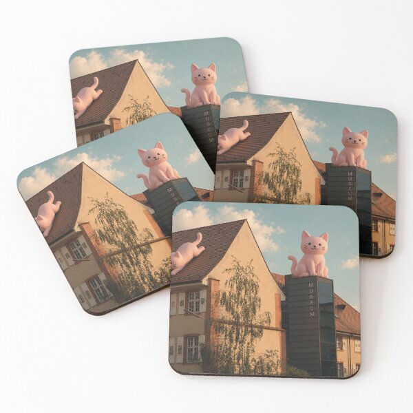 Item preview, Pink cats are besieging the Dreiländermuseum Lörrach designed and sold by Mauswohn.