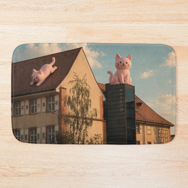 Item preview, Pink cats are besieging the Dreiländermuseum Lörrach designed and sold by Mauswohn.