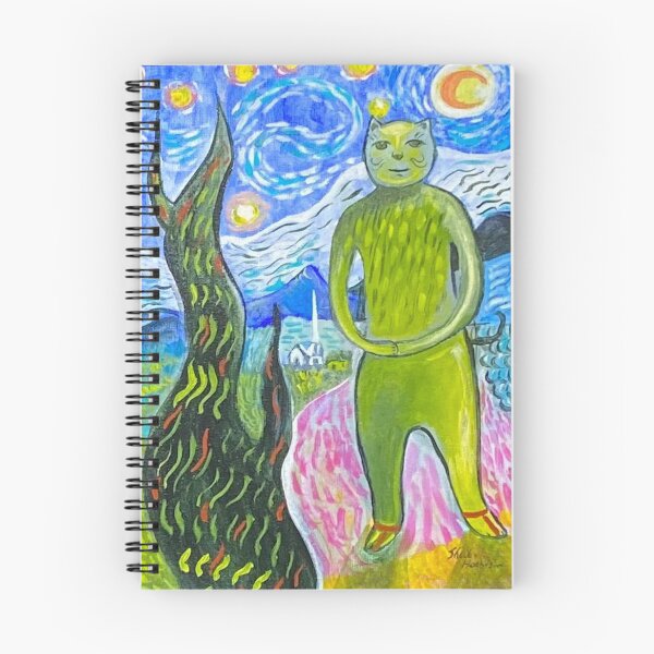 Item preview, The Starry Night Cat designed and sold by shelbyharbison.
