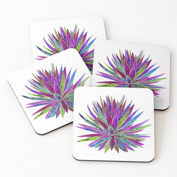 Item preview, Modern Succulent Watercolor - Tropical Plant Art - Purple Hues designed and sold by AlinaArt&Design.