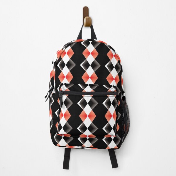 Item preview, Modern Red and White Geometric Diamond Pattern designed and sold by NornAxiom.