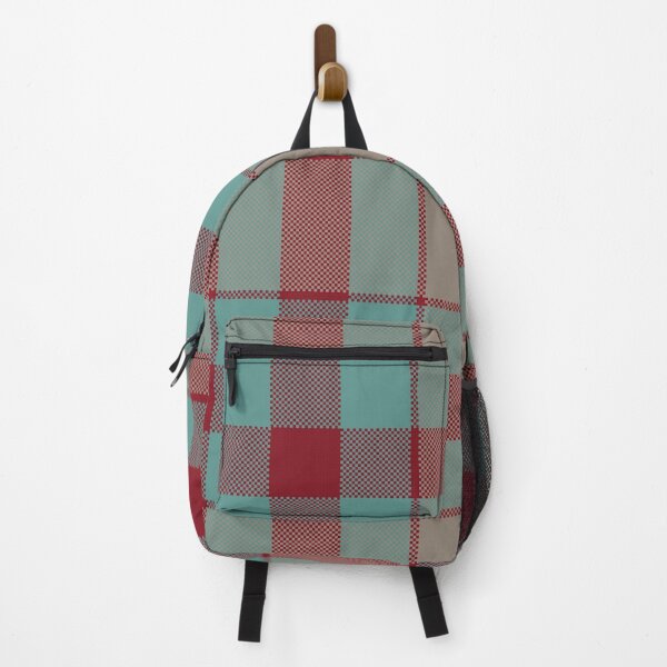Item preview, Vintage Red and Aqua Plaid Background designed and sold by PowerAntShop.