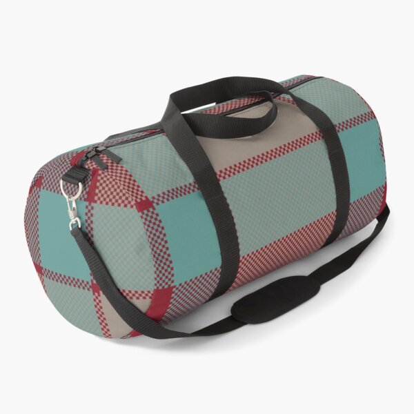 Item preview, Vintage Red and Aqua Plaid Background designed and sold by PowerAntShop.