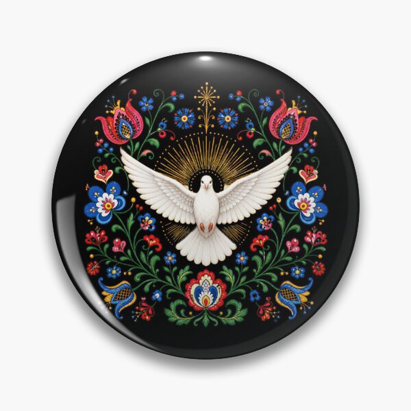Item preview, Holy Spirit Dove – Cieszyn Silesian Folk Embroidery designed and sold by Airimo.