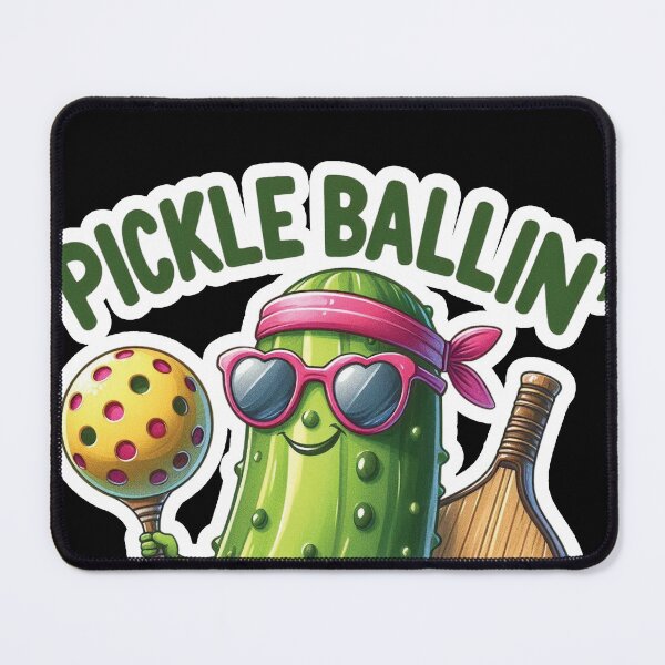 Item preview, Funny Pickleball Player Paddleball Pickle Ballin designed and sold by smartrocket.
