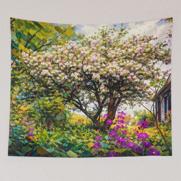 Item preview, Blooming Tree in Vibrant Garden designed and sold by cuprum.
