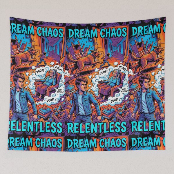 Item preview, Dream Chaos Relentless | Surreal Comic Breakdown Art designed and sold by TreatLLC.