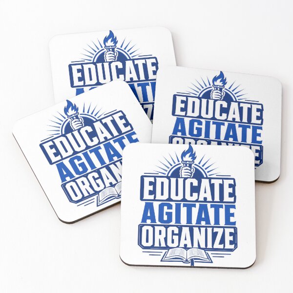 Item preview, Educate Agitate Organize Ambedkarite Typography Design designed and sold by ArtsyExplorer.