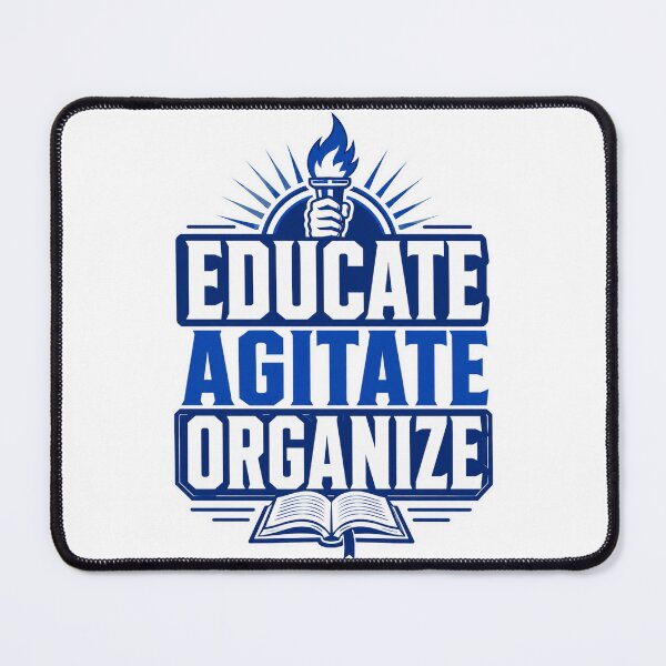 Item preview, Educate Agitate Organize Ambedkarite Typography Design designed and sold by ArtsyExplorer.