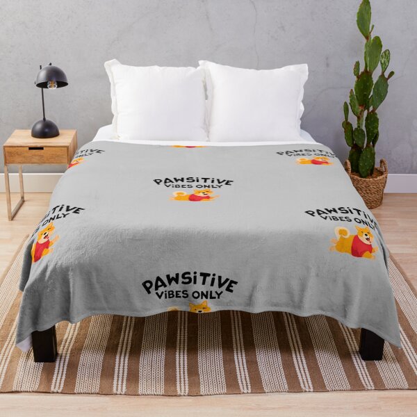 Item preview, Pawsitive Vibes Only Cute Dog T-Shirt Design | Funny Shiba Inu Dog Lover Gift designed and sold by PoojaArtLab.