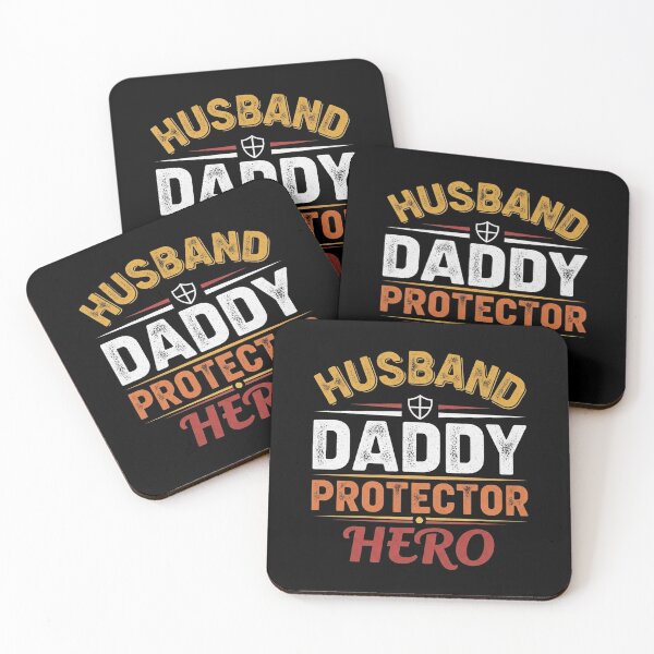 Item preview, Husband Daddy Protector Hero Simple Funny Father Quote designed and sold by Designs-RZ.