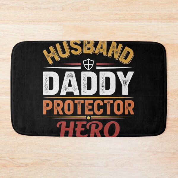 Item preview, Husband Daddy Protector Hero Simple Funny Father Quote designed and sold by Designs-RZ.