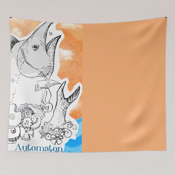 Item preview, Automaton Sword Fish (Original Ink Drawing by ACCI) designed and sold by VanyssaGraphics.