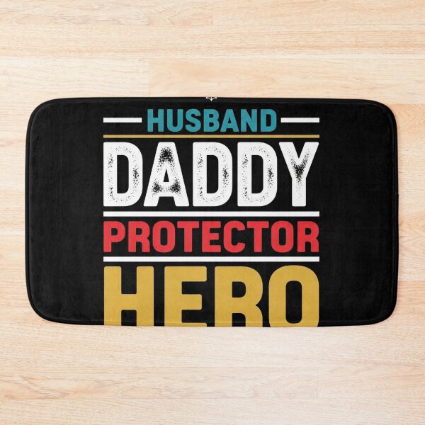 Item preview, Husband Daddy Protector Hero Minimalist Quote Cool Dad designed and sold by Designs-RZ.