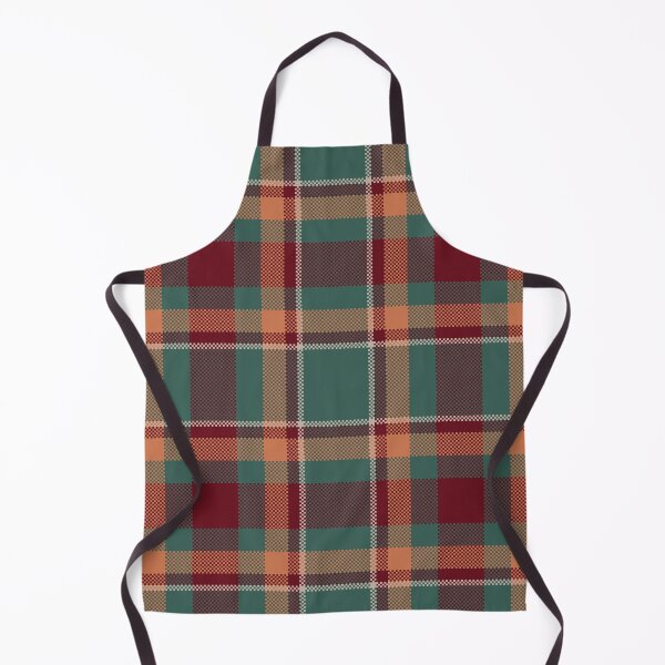 Item preview, Seamless Tartan Plaid Pattern in Autumnal Green and Warm Orange Tones designed and sold by PowerAntShop.