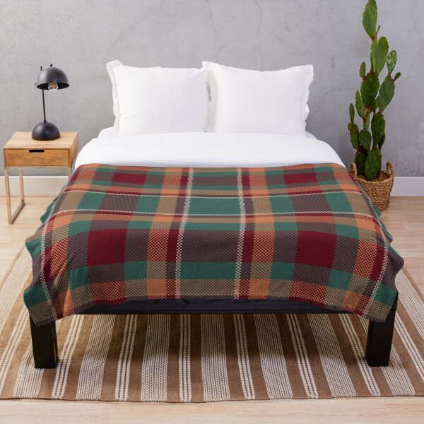 Item preview, Seamless Tartan Plaid Pattern in Autumnal Green and Warm Orange Tones designed and sold by PowerAntShop.