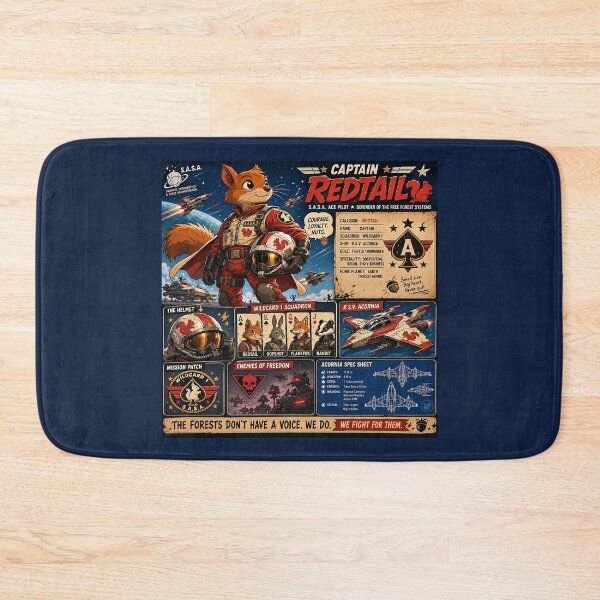 Item preview, Captain Redtail – Squirrels Above and Beyond designed and sold by SecretSquirrellDesigns.