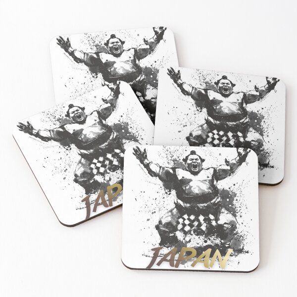 Item preview, Sumo Victory | Japanese Sumi-e Ink Art | Warrior Triumph Design designed and sold by Chaaa-han.