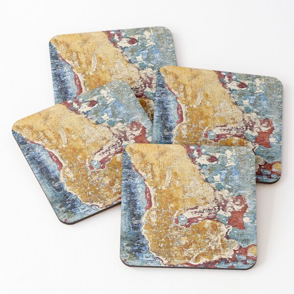 Item preview, Rustic Mediterranean Peeling Paint Wall Abstract Photo designed and sold by Jonnekesart.