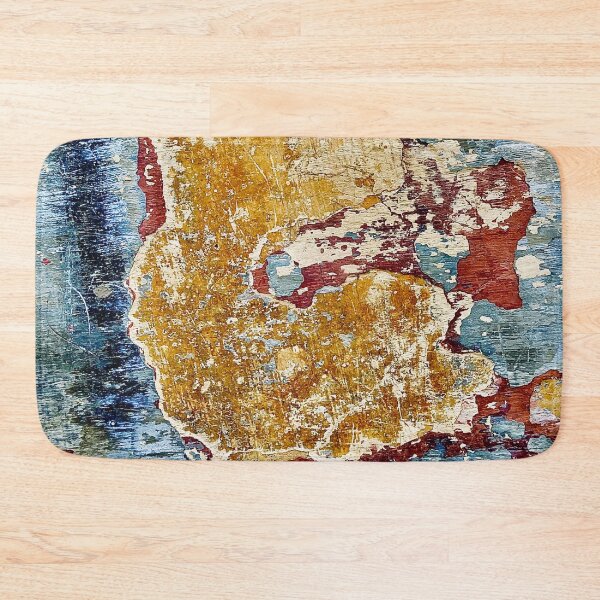 Item preview, Rustic Mediterranean Peeling Paint Wall Abstract Photo designed and sold by Jonnekesart.
