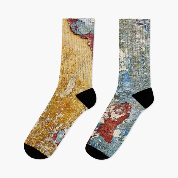 Item preview, Rustic Mediterranean Peeling Paint Wall Abstract Photo designed and sold by Jonnekesart.
