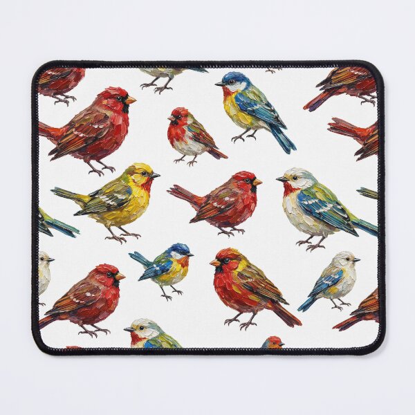 Item preview, Impasto Oil Paint Birds Symphony designed and sold by wissal.studio.