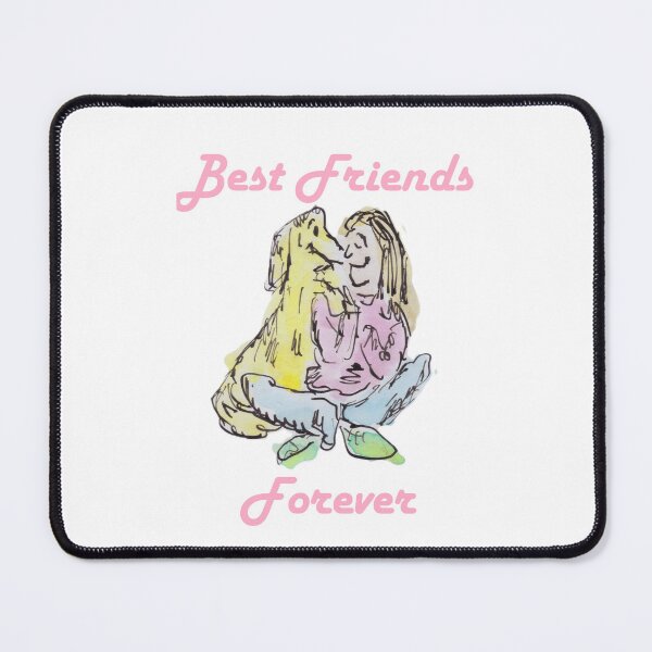 Item preview, Woman and her dog best friends designed and sold by Inky Fingers Illustrations.