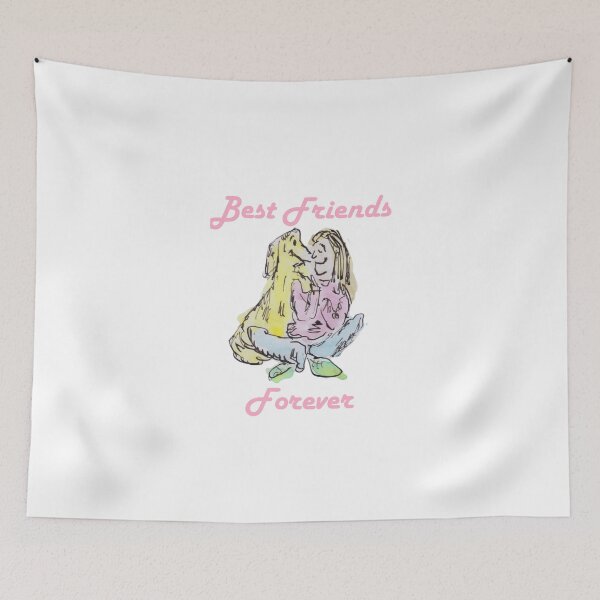 Item preview, Woman and her dog best friends designed and sold by Inky Fingers Illustrations.