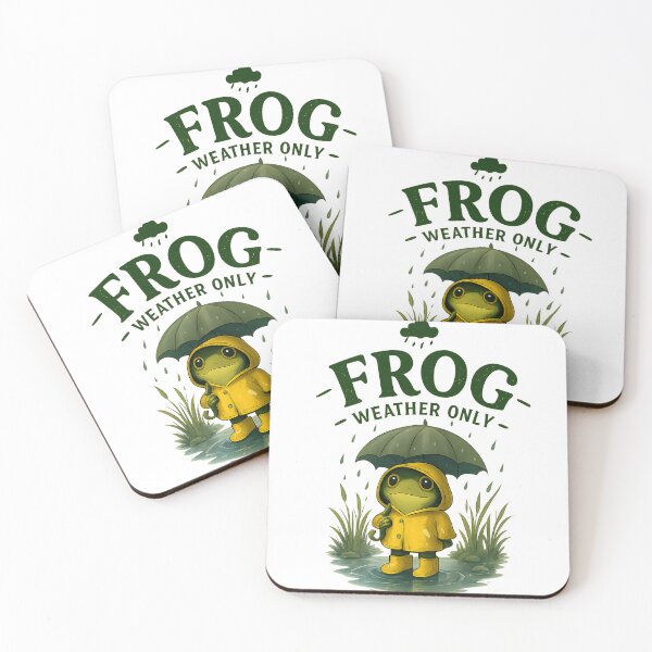 Item preview, Frog Weather Only Cute Frog In Rain designed and sold by slestore.