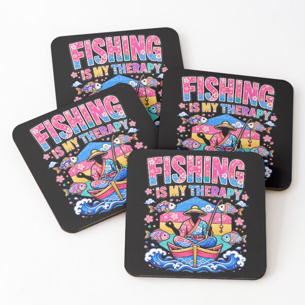 Item preview, Fishing is my Therapy designed and sold by CoolCrazyQuirky.