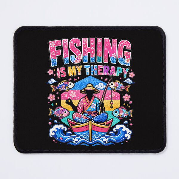 Item preview, Fishing is my Therapy designed and sold by CoolCrazyQuirky.