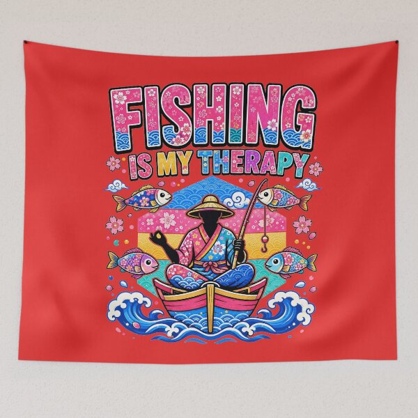 Item preview, Fishing is my Therapy designed and sold by CoolCrazyQuirky.