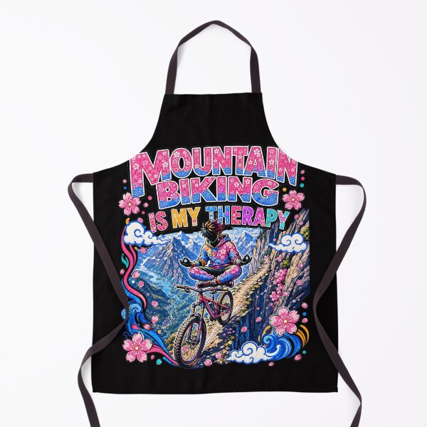 Item preview, Mountain biking is my Therapy designed and sold by CoolCrazyQuirky.