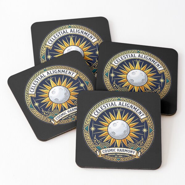 Item preview, Celestial Solar Eclipse Sun and Moon Vintage Badge designed and sold by Oommen Studio .