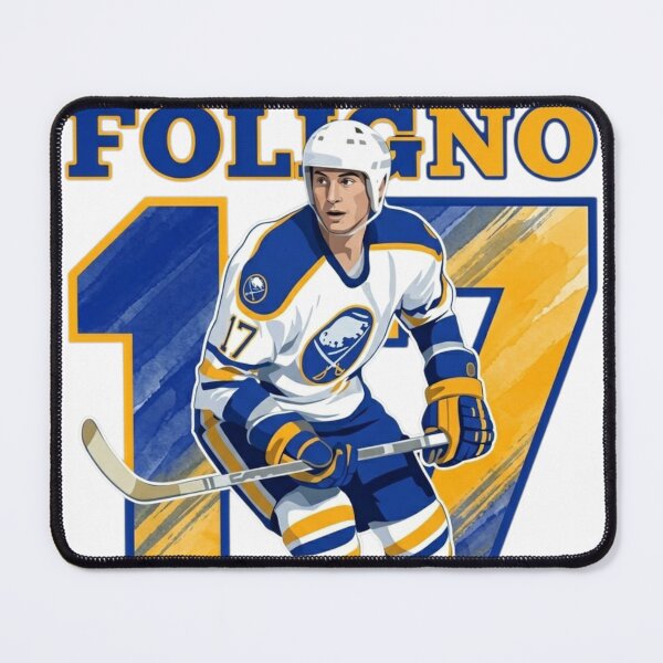 Item preview, Mike Foligno 17 Retro Buffalo Hockey Art designed and sold by Thogan0416.